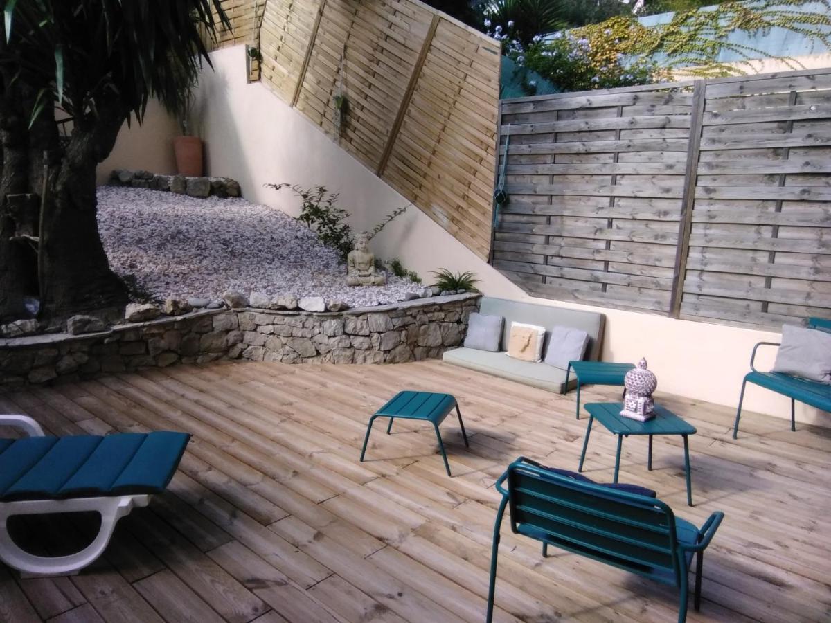 Nice- Gairaut - Jardin Prive- Grand F1 Lumineux-Piscine Collective Luaran gambar